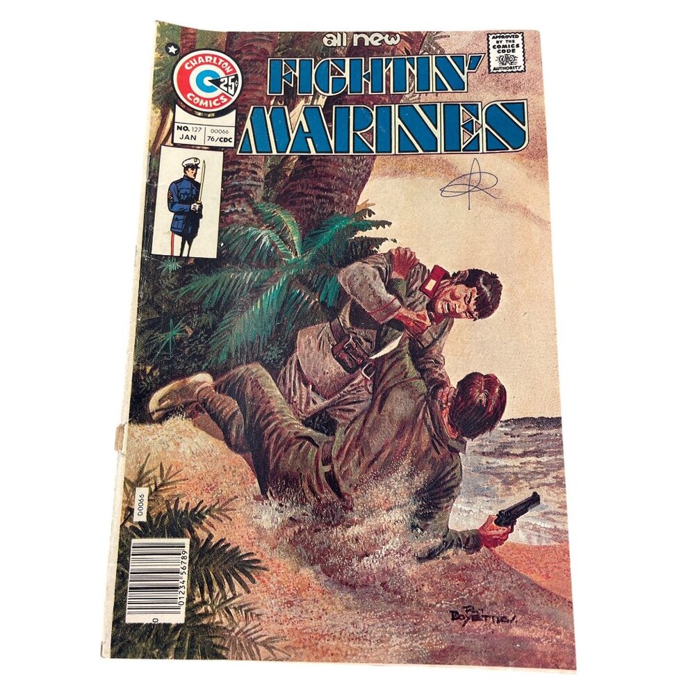 Charlton Comics All New Fighting Marines #127 1976 War Adventure Bagged Boarded